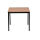 Gürkan Mehrzwecktisch buche quadratisch, Vierkantrohr schwarz, 70,0 x 70,0 x 75,0 cm