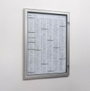 Plakatschaukasten PN 0, Für ein Aushang im DIN A0 Format Alu-Vierkantrohr, pyramidenförmige Abdeckkappen ohne Textleiste
