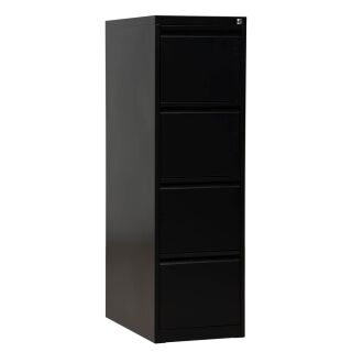 Gürkan Hängeregistraturschrank schwarz 4 Schubladen 40,0 x 62,0 x 132,0 cm, 1 St.