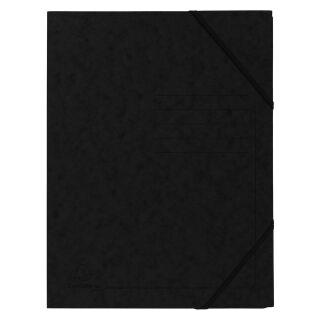 Sammelmappe - A4, 355 g/qm, Gummizug, schwarz, 1 St.