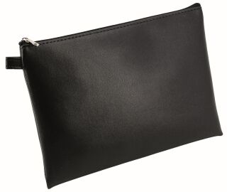Mehrwegbeutel - 23 x 16 cm, Lederimitat, schwarz, 1 St.