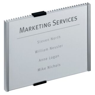 Türschild INFO SIGN, Aluminiumrücken, 210 x 148,5 mm, metallic-silber, 1 St.