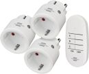 Funkschalt-Set Comfort-Line Mini 3+1, 3er Funksteckdosen...