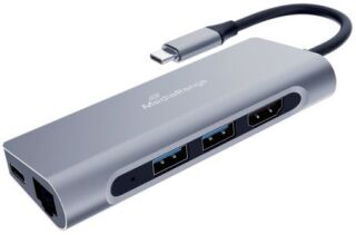 USB-Hub 1:6 silber, 1 St.