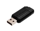 USB Stick 2.0 PinStripe - 128 GB, schwarz, 1 St.