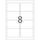 10308 Universaletiketten - 96 x 63,5 mm, weiß, ablösbar, matt, 800 Stück, 1 St.