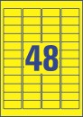 L6103-20 Folienetiketten - 45,7 x 21,2 mm, gelb, 960...