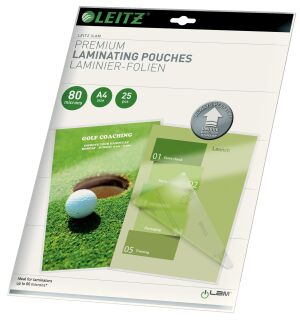 7479 Laminierfolie - A4, UDT, 80 mic., 25 Stück, glasklar, 25 St.