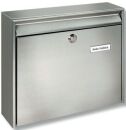 Briefkasten Borkum - 362 x 322 x 100 mm, silber,...