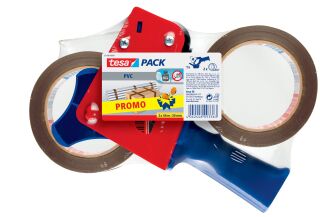 Verpackungsklebeband (Packhilfsmittel) tesapack®, PVC, 66 m x 50 mm, braun, 1 St.