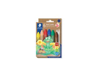 Wachsmalkreide Noris® junior 224 - Kartonetui 6 Farben, sechskant, 1 St.