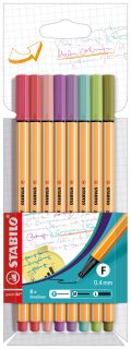 Fineliner point 88® Etui - 8er Pack - mit 8 verschiedenen Farben , 1 St.