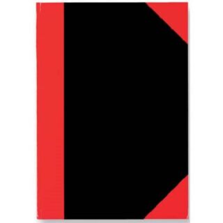 Kladde - A5, kariert, Hardcover, schwarz/rot, 192 Seiten, 1 St.