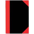 Kladde - A5, kariert, Hardcover, schwarz/rot, 192 Seiten,...