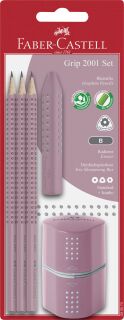 Bleistift-Set Grip 2001 - 5-tlg., B, rose shadows, Blisterkarte, 1 St.