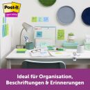 Haftnotizblock Super Sticky Z-Notes Oasis Collection - 76 x 76 mm, sortiert, 5x 90 Blatt, 1 St.