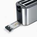 Automatik-Langschlitztoaster - 4-Scheiben, Edelstahl/schwarz, 1 St.