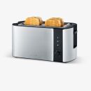 Automatik-Langschlitztoaster - 4-Scheiben, Edelstahl/schwarz, 1 St.