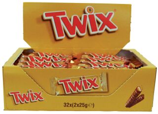 Schokoriegel Twix 32 Stück x 50 g, 1 St.