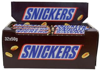 Schokoriegel Snickers 32 Stück x 50 g, 1 St.