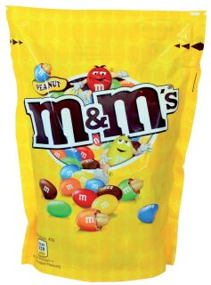 m&ms Schokolinsen Peanuts Erdnüsse - 24 Pack x 45 g, 1 St.