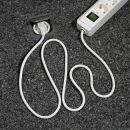 Steckdosenleise Eco-Line - 3-fach, 3m, weiß, Schalter, 1 St.
