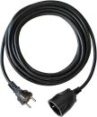 Kunststoff-Verlängerung - 5 m, schwarz, H05VV-F...