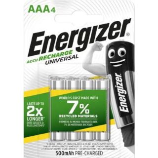 Akku Rechargeable Universal Micro AAA 1,2Volt 500mAh 4 Stück, 1 St.