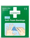 Pflaster Soft Foam Bandage - 2 m, blau, selbsthaftend, 1 St.