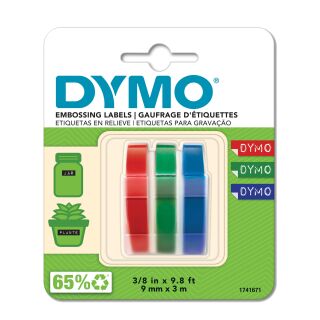 Prägeband Starter-Set - 9 mm x 3 m, sortiert, 3 Stück, 1 St.