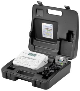 Beschriftungsgerät P-touch D410VP - inkl. USB-Schnittstelle, Hartschalenkoffer, weiß, 1 St.