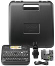 Beschriftungsgerät P-touch D610BT - Farbdisplay und USB-/Bluetooth-Schnittstelle, Hartschalenkoffer, schwarz, 1 St.