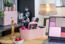 Mobile Organisationsbox LOFT - 4 Fächer, rose, 1 St.