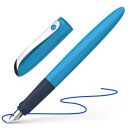 Füllhalter Wavy - Feder A, Patrone, blau, 1 St.