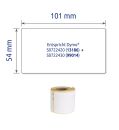 Rollen-Etiketten Paketaufkleber - 54 x 101 mm, weiß,  permanent, 12 Rollen/2.640 Etiketten, 1 St.
