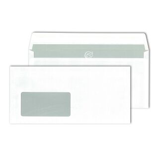 Briefhülle - C5/6, weiß, haftklebend, Innendruck, 80 g/qm, 500 Stück, 1 St.