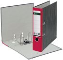 1080 Ordner Pappe A4 Wolkenmarmor, 80 mm, rot, 1 St.