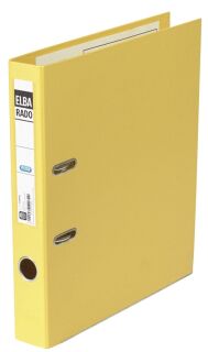 Ordner rado plast PVC/PVC - A4, 50 mm, gelb, 1 St.