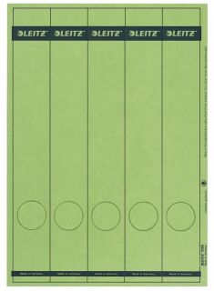 1688 PC-beschriftbare Rückenschilder - Papier, lang/schmal, 125 Stück, grün, 1 St.