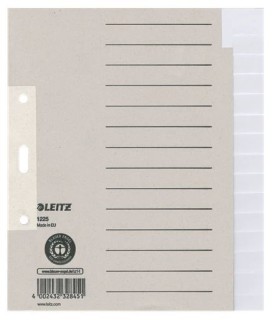 1225 Register - Tauenpapier, blanko, A5 Überbreite, 15 Blatt, grau, 1 St.