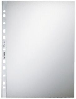 4704 Prospekthülle Standard, A4, PP, genarbt, 0,10 mm, dokumentenecht, farblos, 100 Stück, 1 St.