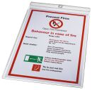 4094 Sichttasche, A4, PVC, genarbt, mit Öse,...