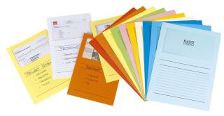 Sichtmappen Ordo classico - sortiert, 120g, 100 Stück, Sichtfenster und Linien, 1 St.