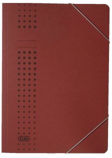 Eckspanner chic A4, für ca. 150 DIN A4-Blätter, mit Eckspannergummi, aus 320 g/m² Karton (RC), bordeaux, 1 St.