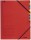 3907 Ordnungsmappe - 7 Fächer, A4, Pendarec-Karton (RC), 430 g/qm, rot, 1 St.