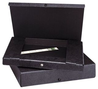 Dokumentenmappe - A4, 40 mm, Hartpappe (RC), schwarz, 1 St.