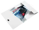 4599 Eckspannermappe WOW - A4, PP, weiß metallic, 1...