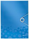 4599 Eckspannermappe WOW - A4, PP, blau metallic, 1 St.