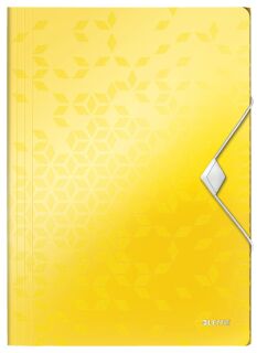 4599 Eckspannermappe WOW - A4, PP, gelb metallic, 1 St.