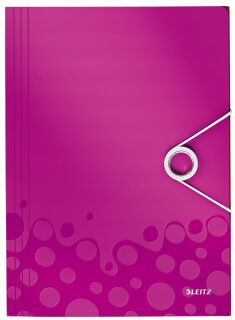 4599 Eckspannermappe WOW - A4, PP, pink metallic, 1 St.